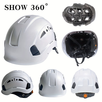 Industrial Safety Helmet Construction Site Safety Cap Flame Retardant Helmet with EPS Cushioning Pad Protective Headgear