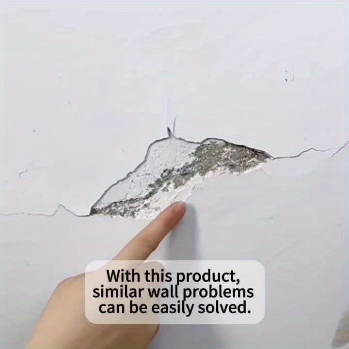 Kit de Reparação de Paredes com Espátula - Massa de Secagem Rápida para Drywall, Preenchimento de Buracos e Fissuras, Acabamento à Base de Cal, Reparação Autocolante de Paredes de Gesso, Branca, Material Plástico, Fácil de Usar para Reparações Domésticas