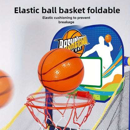 Kids Arcade Basketball Hoop with 3 Balls, Indoor Outdoor Single Shot Basketball Game, Carnival Games Sport Toys Gifts for Boys Girls Ages 3-8 Years Old, Ideal for Competition, Pump Included