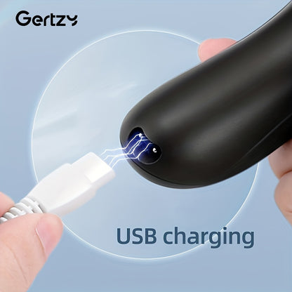 GERTZY Electric Callus Remover For Feet ( With Dander Vacuum Cleaner), Rechargeable Foot Callus Remover Pedicure Tools Foot File, Professional Foot Care Kit With 3Heads&2Speed