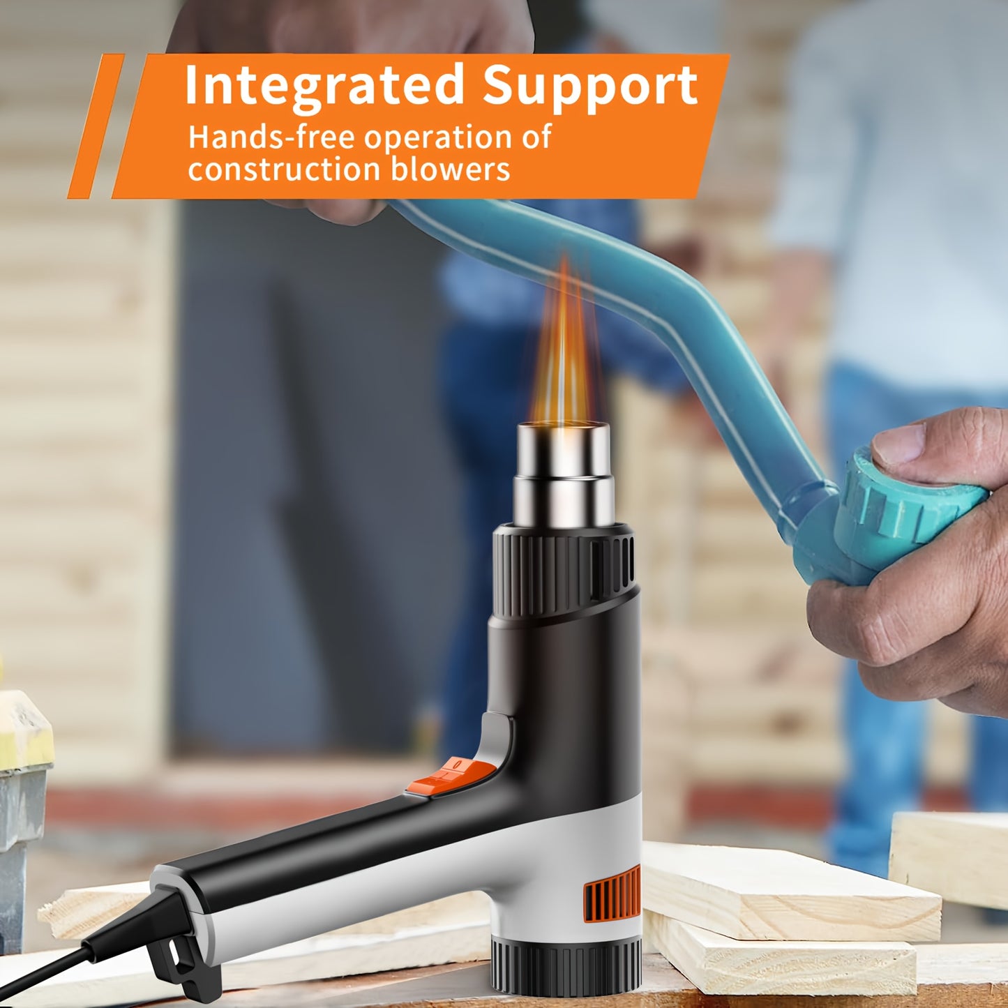 2000W Electric Heat Gun for Car Film Application, Air Dryer & Welding - Compact Packaging, Mini Heat Gun Cordless, Heat Gun with Battery Included, Portable Heat Gun, Hot Air Heat Gun Resin, Heat Gun for Craft, Lightweight Too