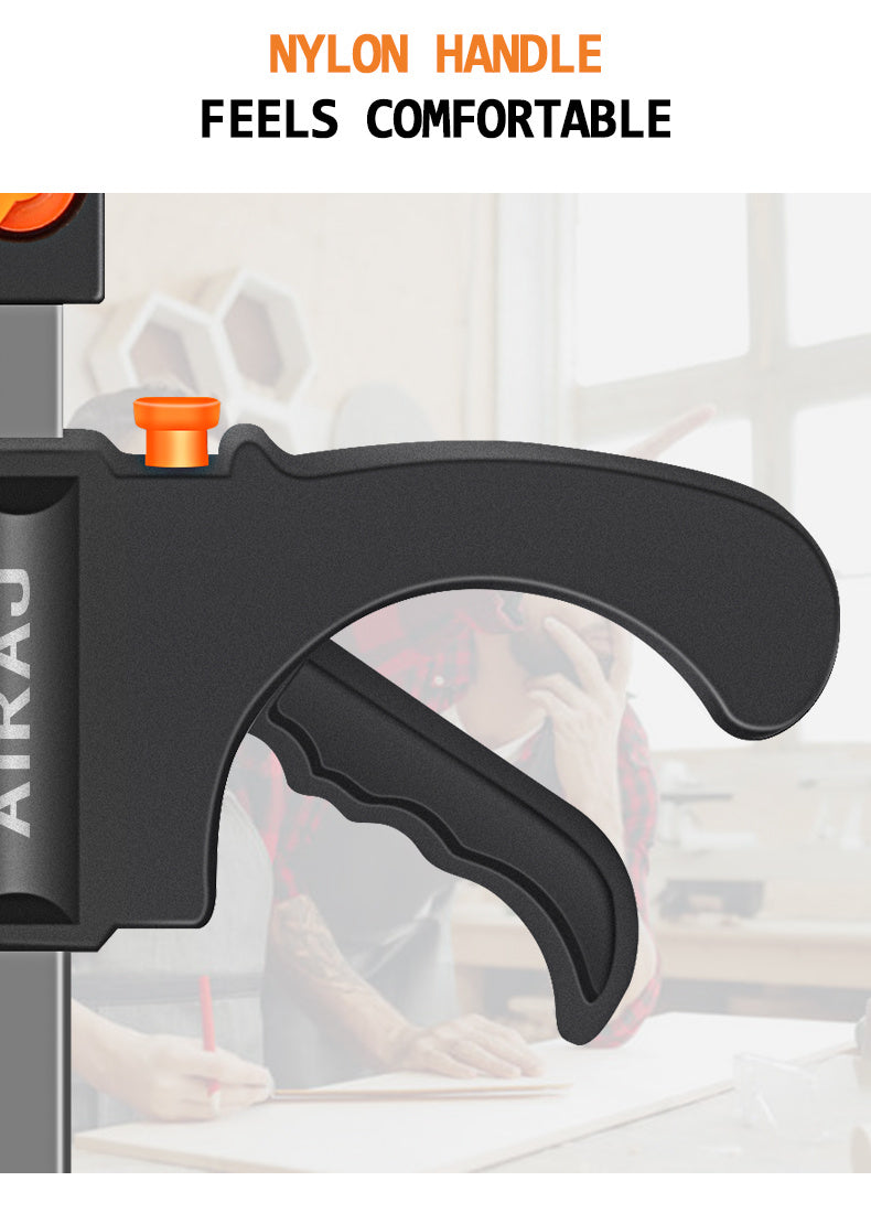 2/5pcs AIRAJ 10.16 Cm Woodworking Clips F Clamp Clip Hard Grip Quick Ratchet Release DIY Carpentry Hand Vise Tools