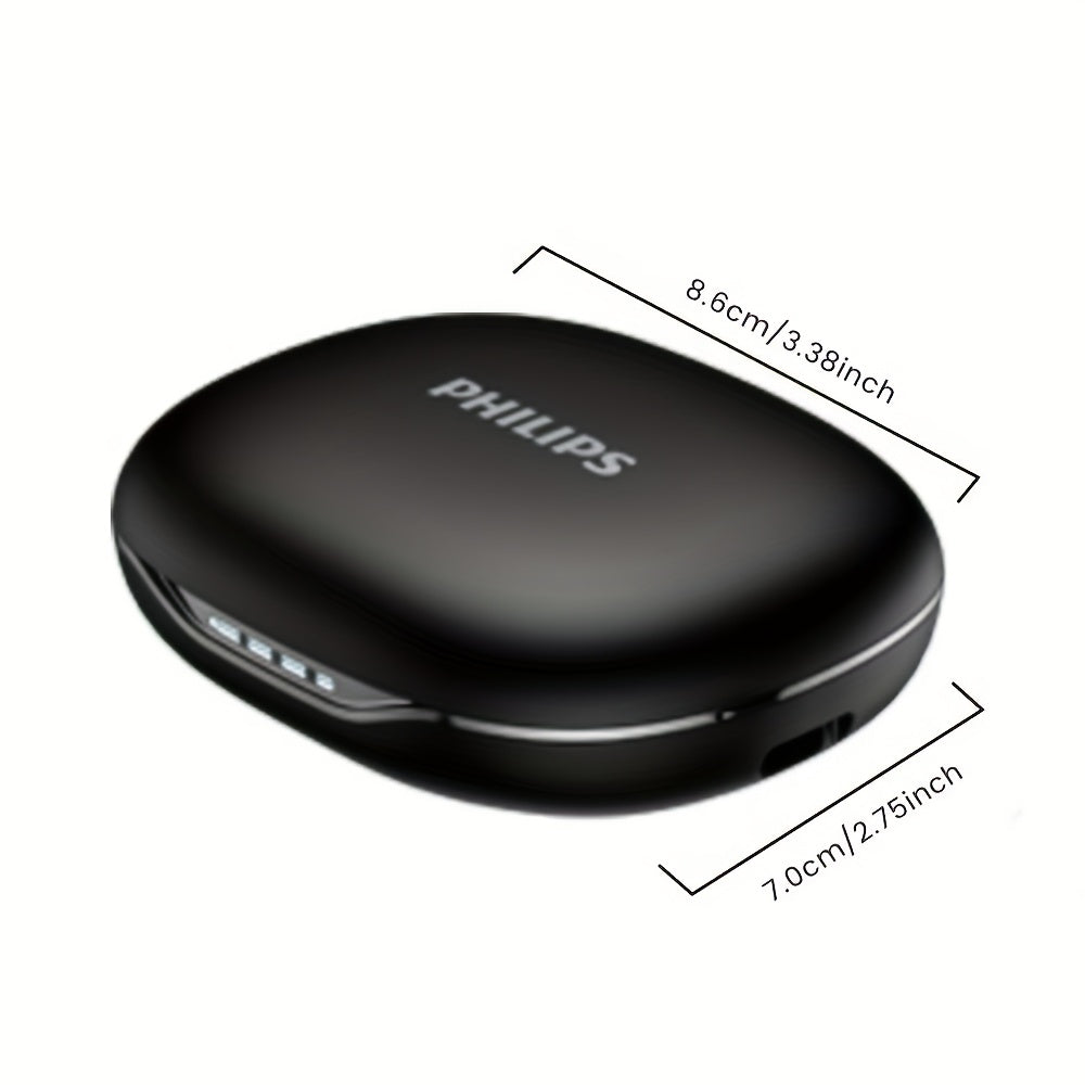 Philips' new 2025 wireless headphones, equipped with a 500-milliampere charging case, upgraded wireless 5.4 technology, on-site listening experience, ear-back fitting design, significantly enhanced sound insulation effect, AI