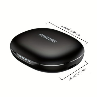 Philips' new 2025 wireless headphones, equipped with a 500-milliampere charging case, upgraded wireless 5.4 technology, on-site listening experience, ear-back fitting design, significantly enhanced sound insulation effect, AI