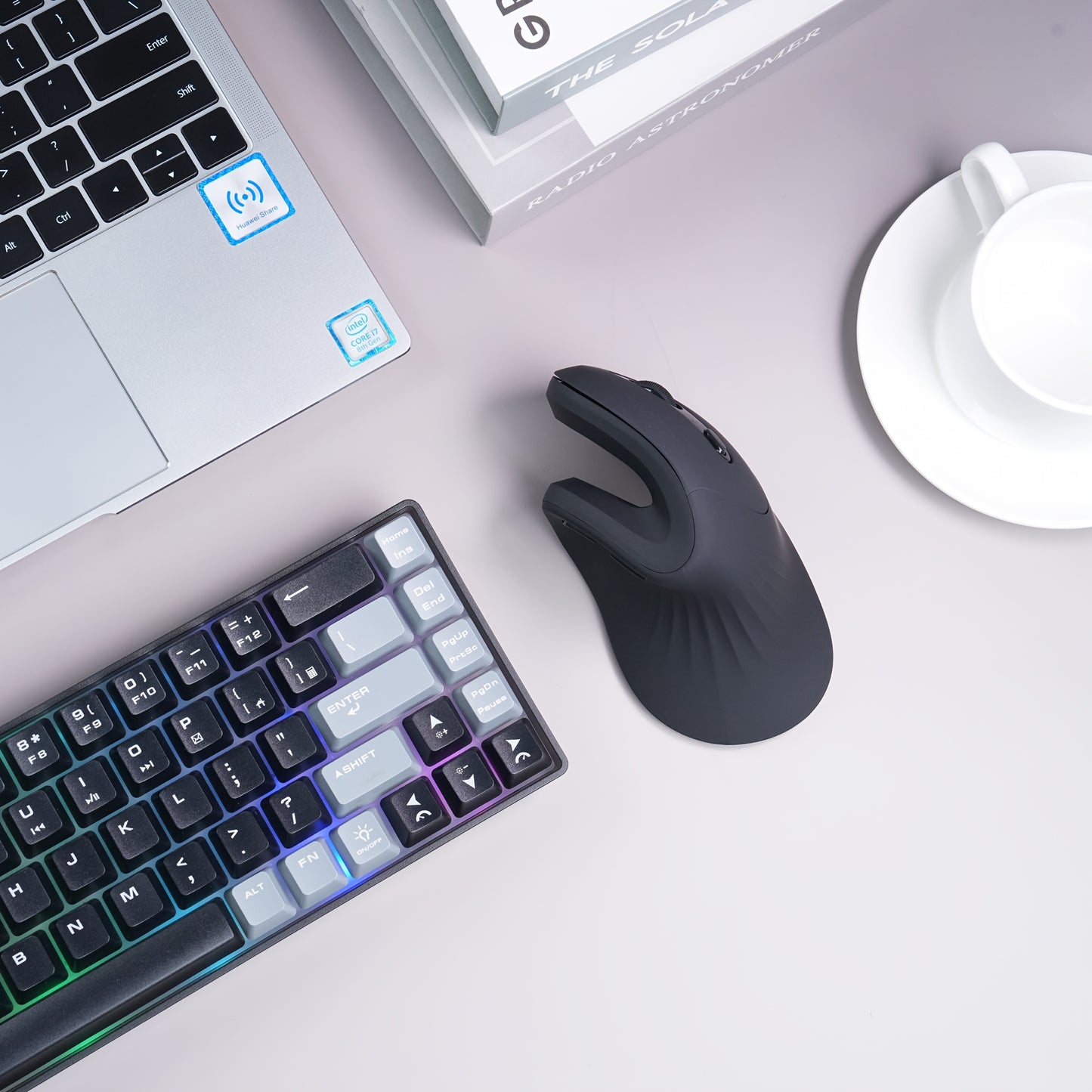 DAREU Magic Hand Design Multi-level Adjustment Ergonomic Vertical Wireless Mouse, 2.4G Portable Office Super Cost-effective Right-hand Mouse Easy to Work and Study High-performance Windows/Mac/Laptop Laptop Mac/Laptop/Mac Bir