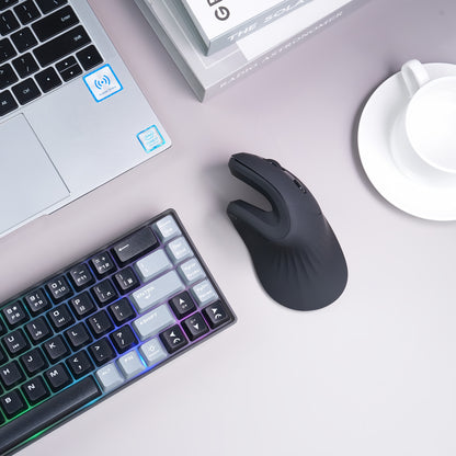 DAREU Magic Hand Design Multi-level Adjustment Ergonomic Vertical Wireless Mouse, 2.4G Portable Office Super Cost-effective Right-hand Mouse Easy to Work and Study High-performance Windows/Mac/Laptop Laptop Mac/Laptop/Mac Bir