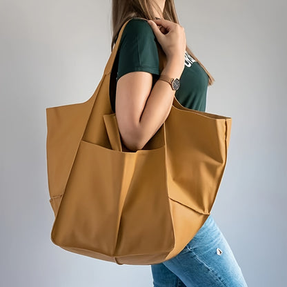 New Simple Women's       Large Capacity Tote for Shopping and Daily Commuting