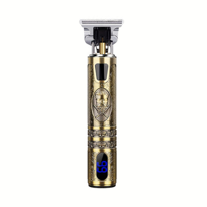 LED Display Men'S Electric Shaver, Professional Men'S Hair Clipper, Hair Trimmer, USB-C Rechargeable, Wireless Long Hair Trimmer, Hair/Beard Trimming Kit with 4 Attachments Combs