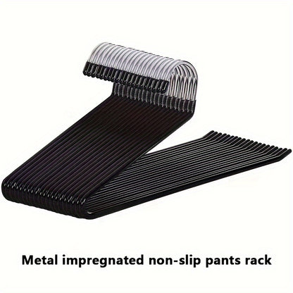 10pcs Space-saving Goose Z-shaped Pants Hanger Durable Metal Material Multi-functional Pant Storage Household Supplies, Clothing Store Pants Display Clothes Rack