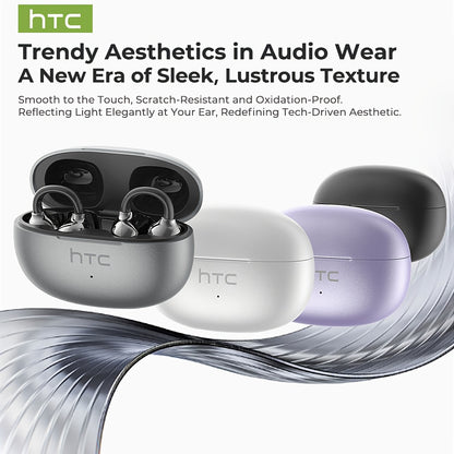 1pc HTC NE55 AI Translation Earbuds Real-time Translation Headphones OWS Open-Ear Wireless Headphones, Latest BT V6.0, Noise Reduction Clear Call, 6.5 Hours Music Long Battery Life, Big speaker Big Volume, Headphones Noise Ca