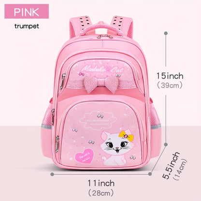 New cute and trendy children's backpack for elementary school students 1 2 3 4 5 6 grade girls 6 12 years old lightweight
