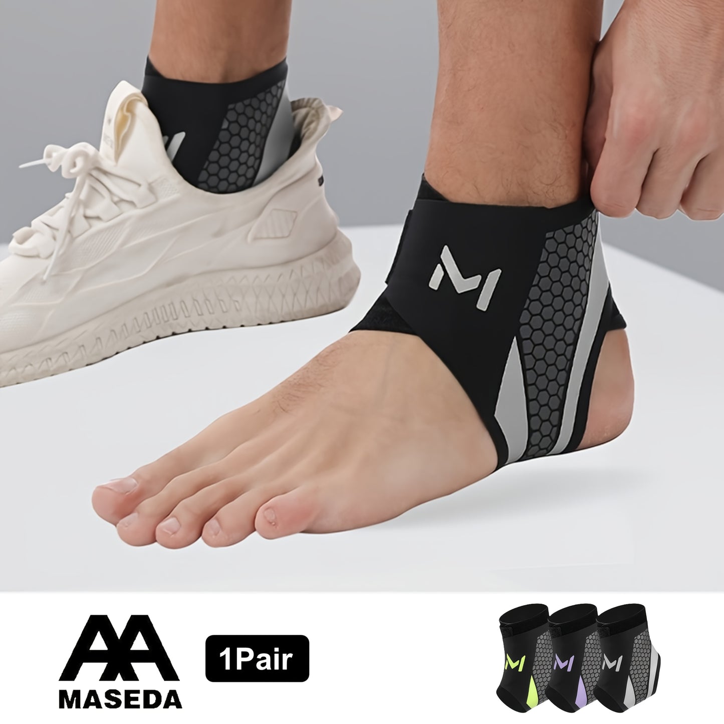 2pcs High-Quality Adjustable Ankle Compression Support Straps, Breathable and Lightweight for Daily Use, Unisex Design with Secure Fit