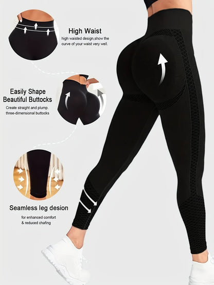 High-waisted Compression Sports Tights - Super Comfortable, Abdominal Control, Sweat-wicking, Four-way Stretch, Adjustable Length, Wide Waistband, Elegant Design, Suitable for Women - Perfect for Yoga, Fitness, and Daily Wear