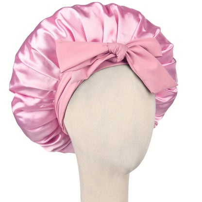 Hat, Satin Bonnet Silk Bonnet Adjustable Bonne For Sleeping Hair Bonnet With Tie Band Bonnets For Women Men