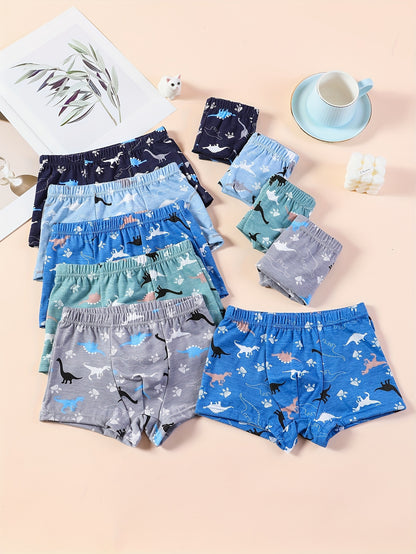 3pcs Toddler Kid Boys Underwear Soft Breathable Cartoon Car Pattern Comfy Boxers Briefs