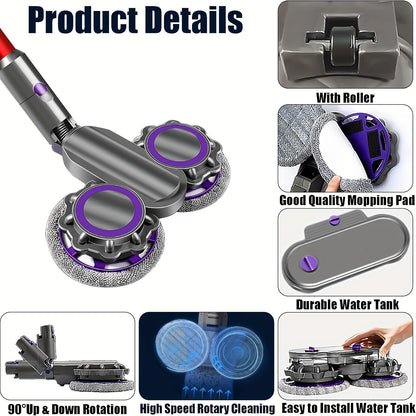 New mop attachment for Dyson V7 V8 V10 V11 V15 vacuum cleaner electric mop head