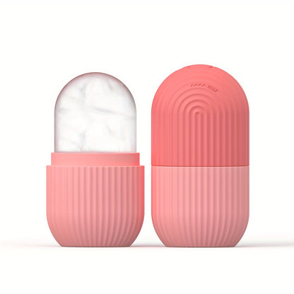 1pc Silicone Ice Roller for Face - Fragrance-Free, Battery-Free Facial Care Tool & Accessory