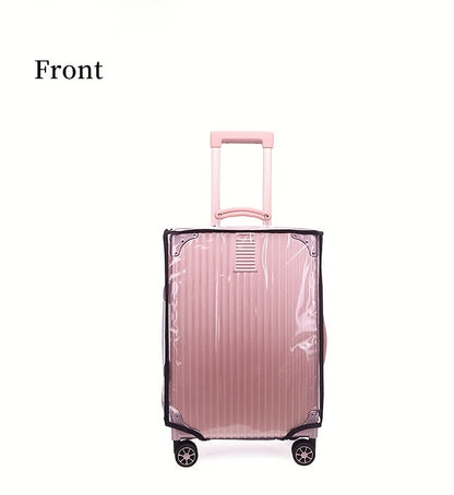 3pcs Luggage Protective Covers, Check-in Shockproof Thick PVC Transparent Dustproof Covers for 50.8cm+60.96cm+71.12cm Suitcases, Waterproof & Durable