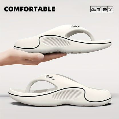 Non-Slip Slip-On Slippers - Heavy-Duty Cushioned EVA Indoor/Outdoor House Shoes, Anti-Slip Sole for Bathroom, Pool, Gym, Patio - Lightweight & Easy-Clean Unisex Adult Slippers (Black) - Ideal for Home, Hotel, Spa Use