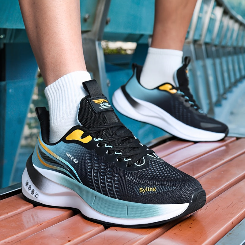 Men'S High-Performance Running Shoes - All-Season Breathable Athletic Sneakers with Carbon Plate Speed Stabilization, Training & Competition Soft Sole, Suitable for All Adults, Athletic Footwear, Sleek Sporty Design, Durable