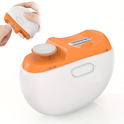 SWOSON Rechargeable Electric Nail Clipper & Polisher with LED Light - USB-Powered, Lithium-Polymer Battery, 36V/5A Fast Charging, 3-in-1 Nail Trimmer, Polisher, And File - Salon-quality Results For Home Use, Nail Polisher, Sl