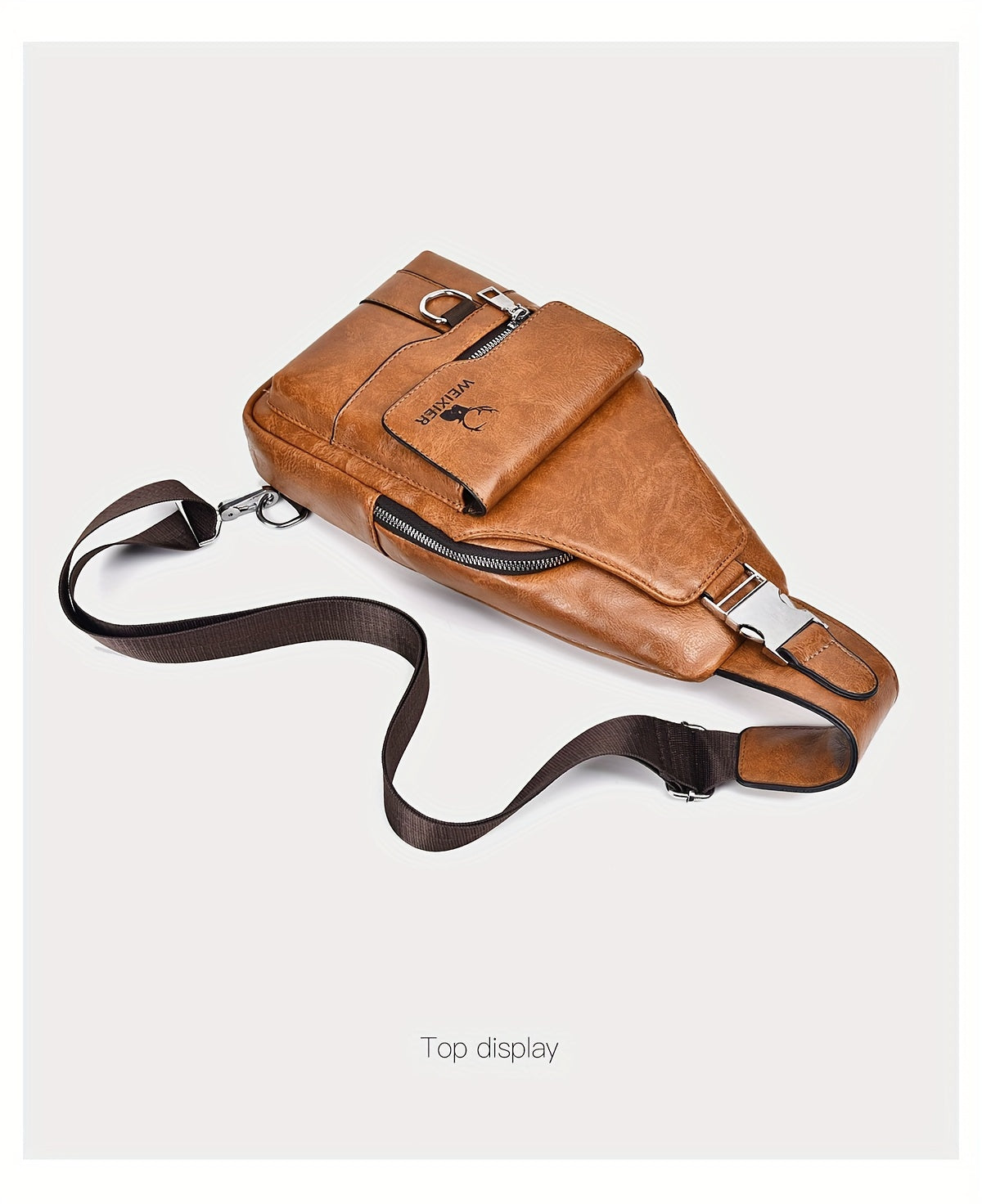 New and Wear-Resistant Men's Crossbody Bag, Handbag, Shoulder Bag, Chest Bag, Made of Wear-Resistant Fabric, with Large Capacity, Convenient to Carry, Suitable for Daily Work, Leisure, and Travel, Available in Multiple Colors