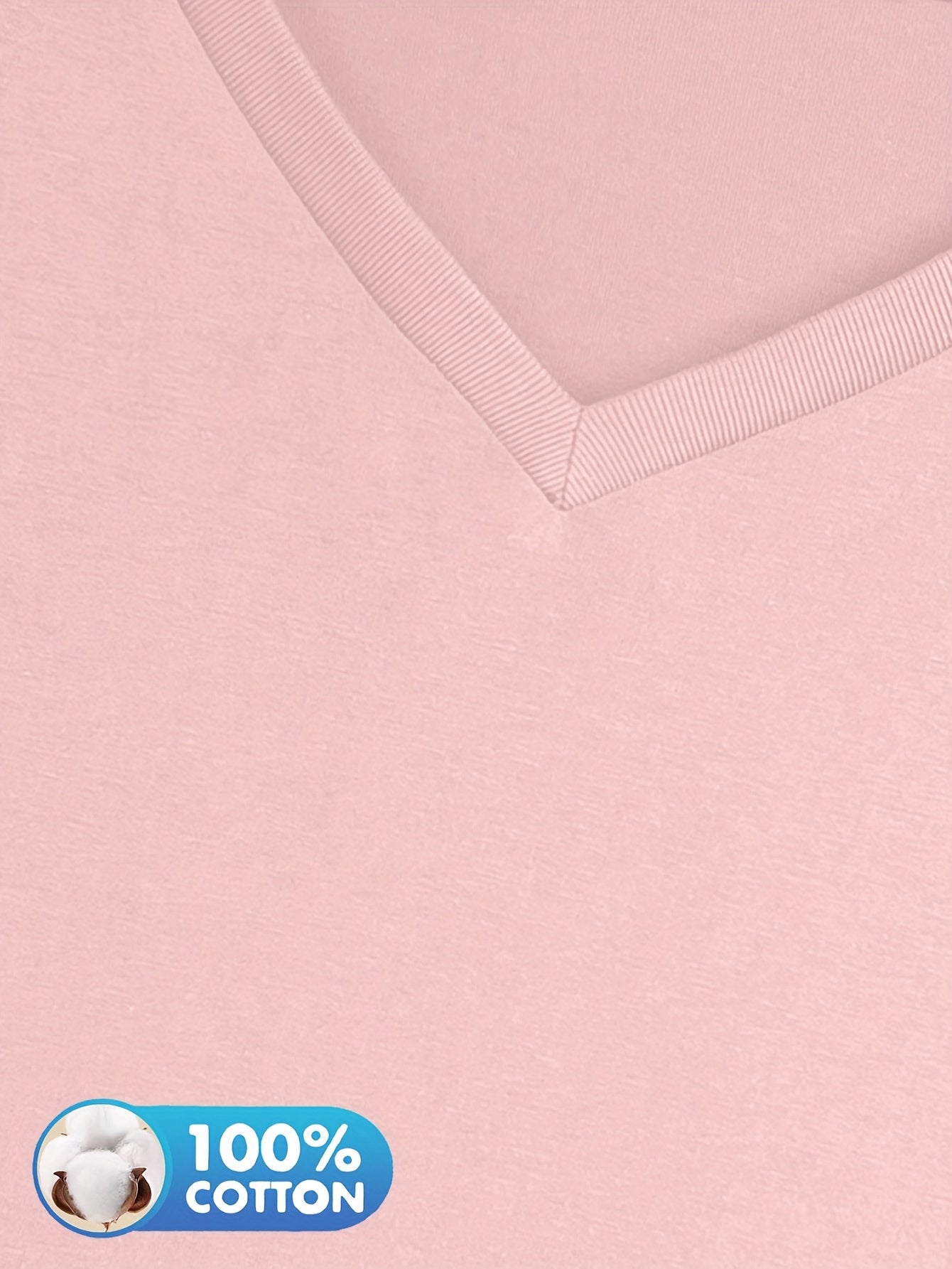 3pcs Women'S 100% V-Neck Long Sleeve T-Shirts - Soft, Durable, and Comfortable Casual Wear for All Seasons, Perfect for Holidays, Graduations, and Everyday Style, Everyday Comfort Wear | Minimalist Style | Soft Fabric Tee