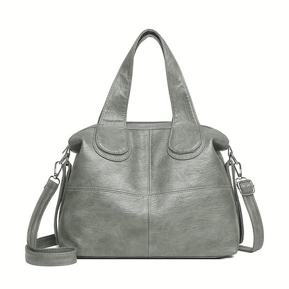 Women's Professional Tote Bag with Adjustable Shoulder Strap - Large Capacity Work Handbag, Zipper Closure, Purse for Office, Travel, Everyday - Available in Brown, Black, Beige, Gray, Camel - KINGANT, Durable Polyester Linin