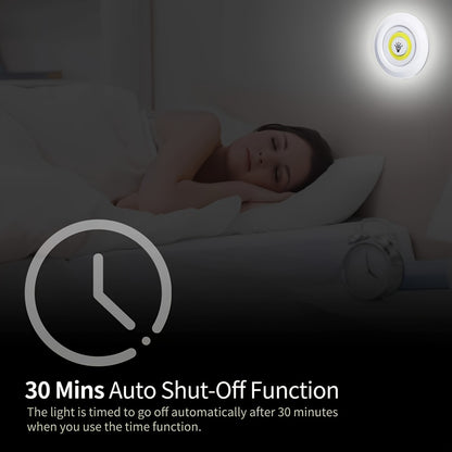 6pcs Smart Wireless LED Under-Cabinet Lights COB Night Light With Remote Control - Perfect For Wardrobe, Kitchen & More!