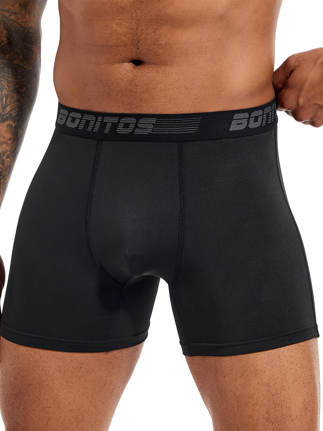 Conjunto de 5 cuecas boxer novas para homem, marca de roupa interior masculina sexy e de alta qualidade, cuecas slip para homem, presente de roupa interior masculina.