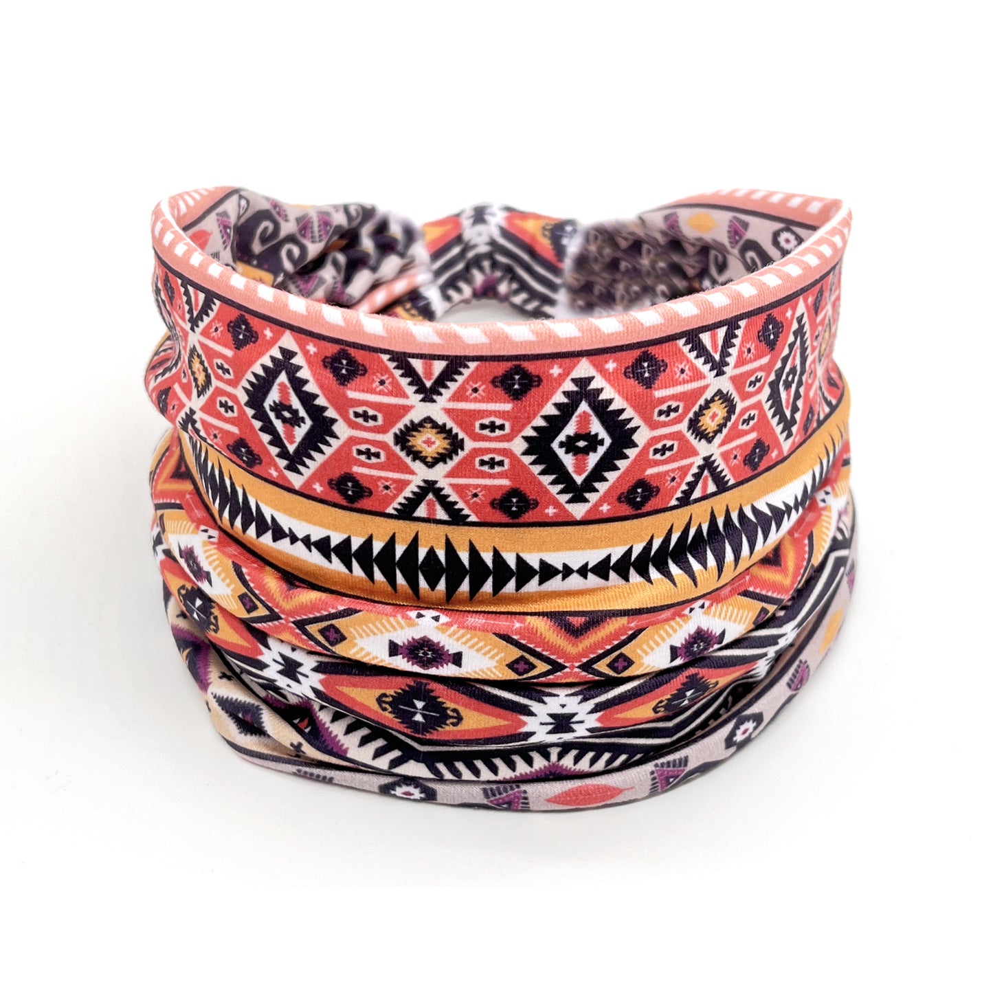 1pcs Stylish African Printed Boho Headband for Women - Stretchy Yoga Running Turban Hair Accessory