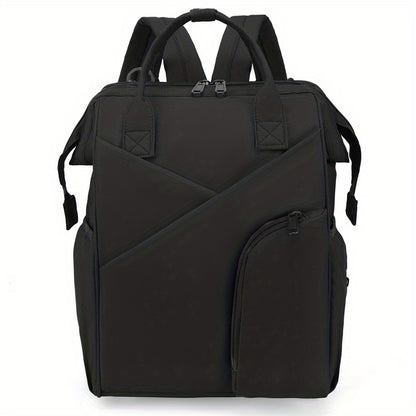 Multi-layer Space Large-capacity Solid Color Fashion Simple Mommy Bag Portable Multi-functional Backpack, Halloween Thanksgiving Day Christmas Gift