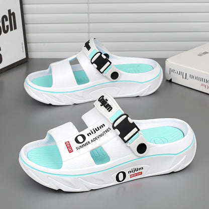 2025 Men's Slippers for Summer Outdoor Wear, Anti-slip and Deodorant Sports Casual Driving Dual-purpose Couple Sandals Fashionable Beach Flip-flops