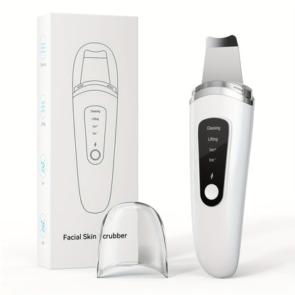 1pc Electric Exfoliating Facial Scraper, Pore Cleaning Spatula, 4 Modes Skin Scraper Cleaner, Facial Pore Scraper, Facial Scraper Cleaner Electric Pore Cleaning Spatula With USB Charger