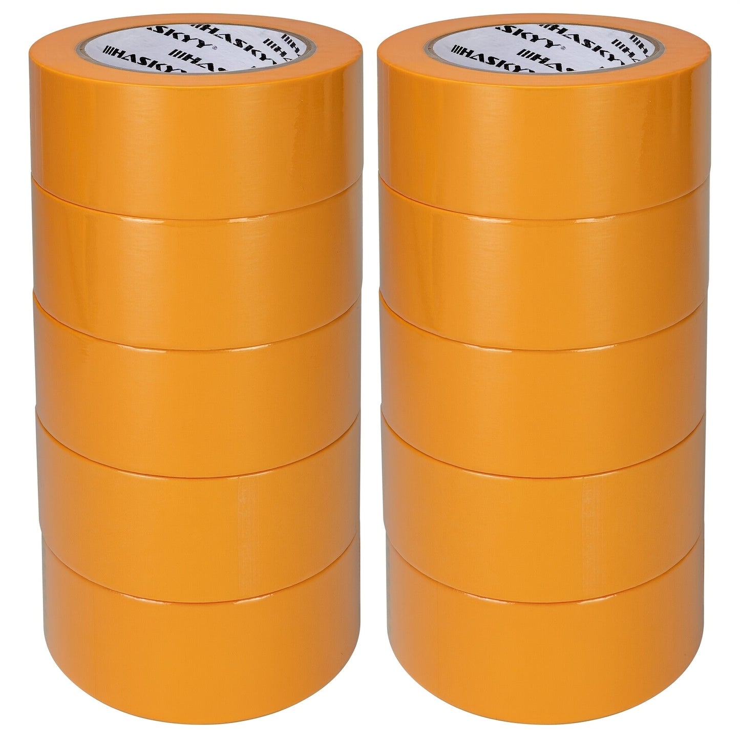 20pcs Orange Painter's Tape, 30mm x 50m - Removable Adhesive for Walls, Automotive, and Home Decoration, No Solvents Needed, Strong Bonding for Concrete Surfaces, Wall Adhesive | Consistent Width | Strong Adhesive