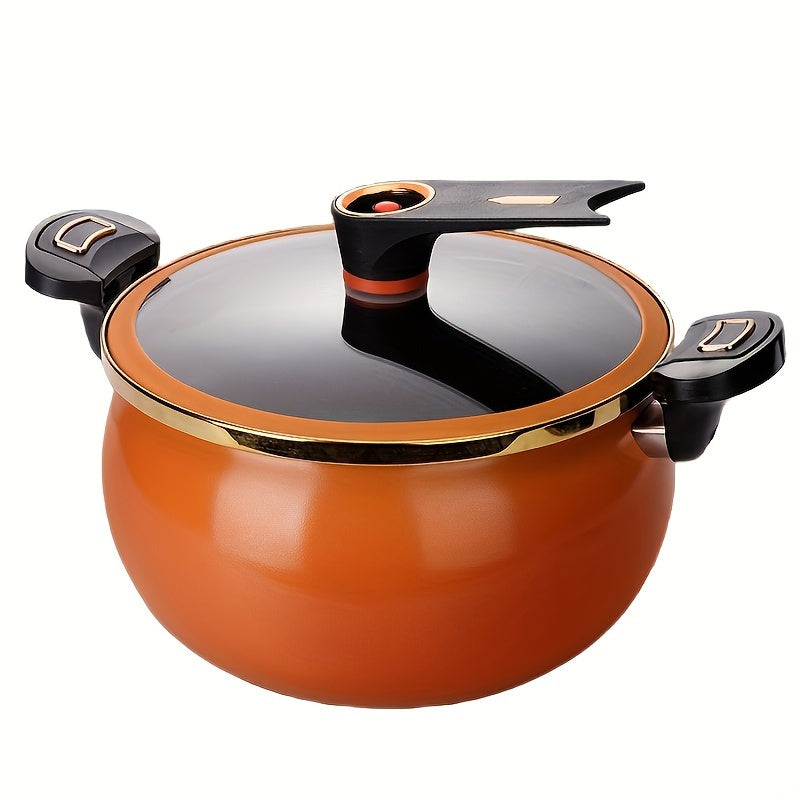 A 7L Large Capacity Multifunctional Soup Pot, 26Cm/10In, Suitable for Cooking And Stewing, Compatible with Gas And Induction Cookers.