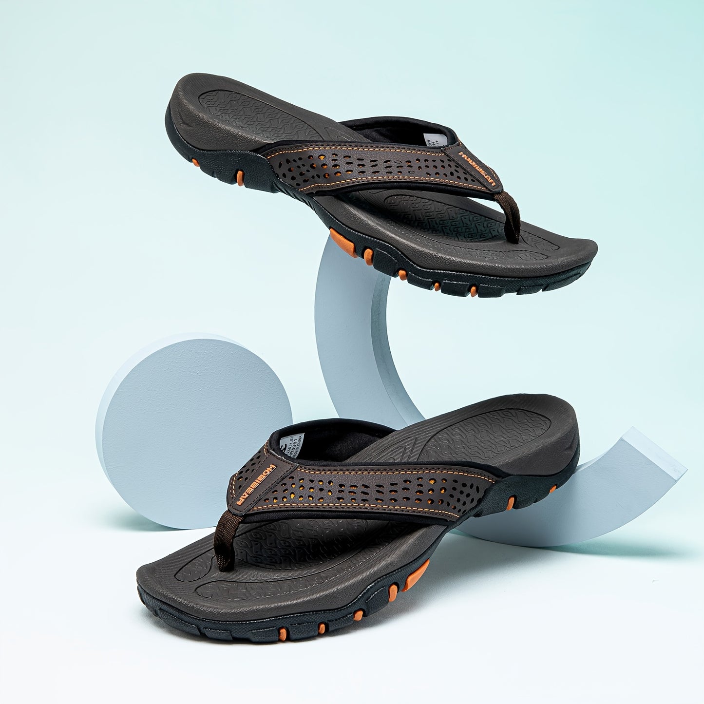 Sandálias retro sem atacadores para homem - Sola confortável em EVA, forro em tecido respirável, design de bico redondo para praia, caminhadas e uso casual - Calçado outdoor para todas as estações, sandálias com tiras