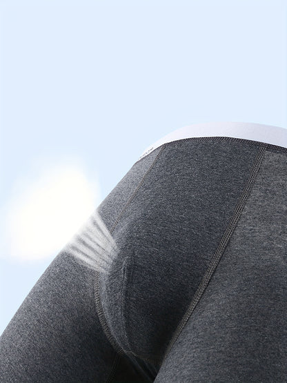 4 pairs of cotton lengthened Men's underwear anti-wear legs comfortable breathable not easy to strangle sports boxer boxer underwear, Boxers for Men Plus Size, Long Leg Underwear for Men, Boxer Shorts for Men, Athletic, Daily