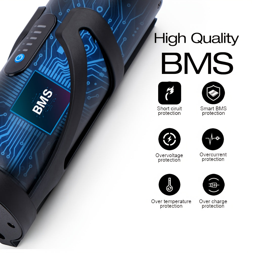 36V 10.5Ah High-Capacity E- Battery with Port & Lock - Compatible with 250W/350W/500W Motors, Bafang BBS01 System, 800-Cycle Life, 5-Year, Lightweight & Durable Aluminum Housing, 20A Fast, Compatible with Front/Rear Wheel Mot