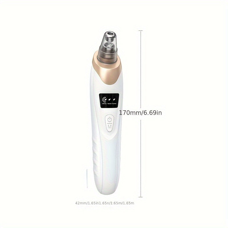 2025 New Facial Pore Vacuum Blackhead Remover, Facial Pore Cleaner - 3 Suction, 5 Probes, USB Rechargeable Facial Cleaning Kit - Adult Facial Electric Cleaning Tool, Birthday Gift, Mother'S Day