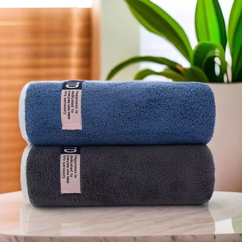 9pcs Large Size Three Colors Super Soft Super Absorbent Bath Towel Set, Blue, White, Gray Composition, Exquisite and Durable, Not Shedding, 5-Star Standard
