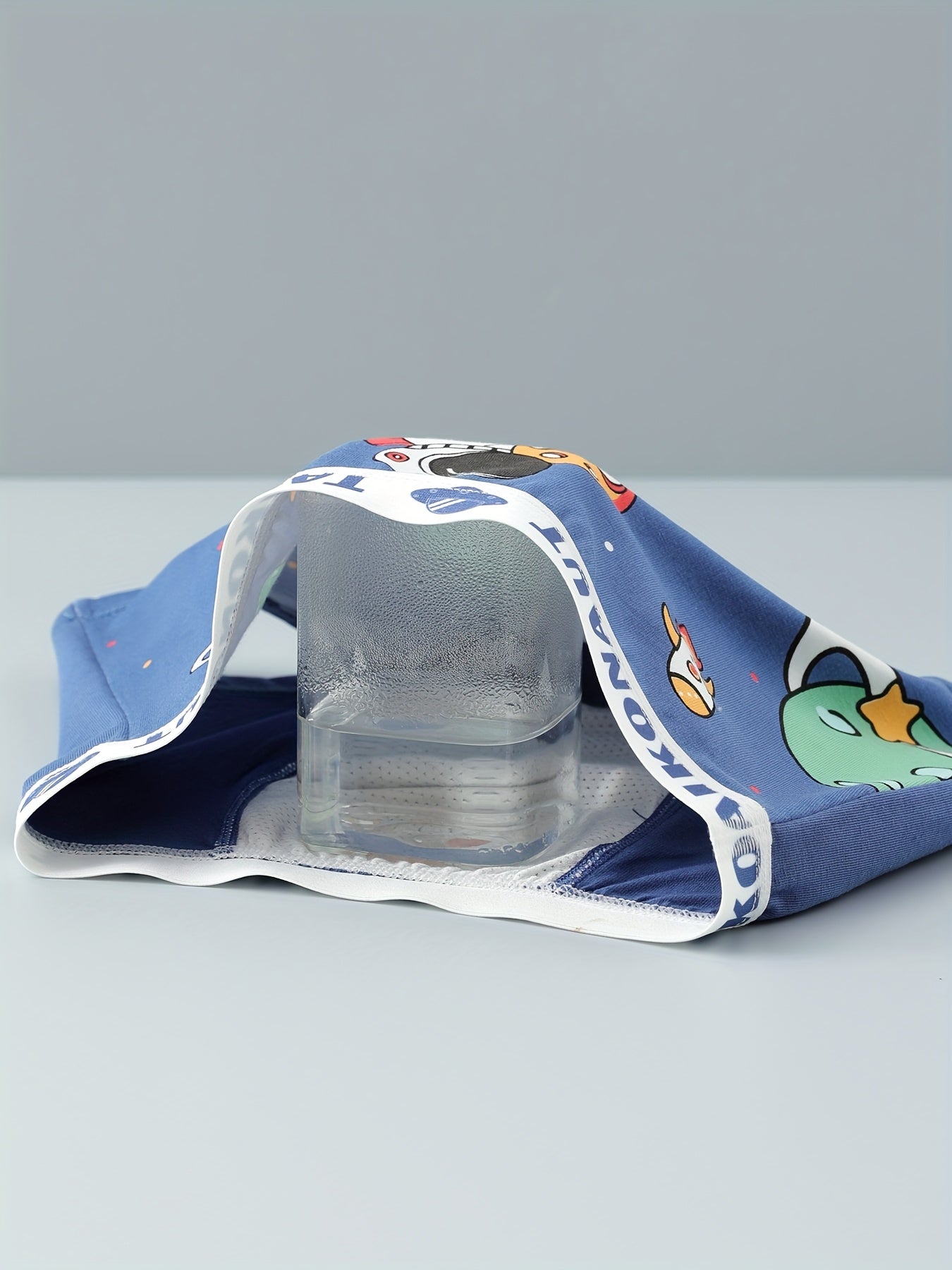 4pcs Boys' Boxer Briefs - Soft Stretchy Underwear with Cute Cartoon Astronaut & Space-Themed Designs, Breathable All-Season Comfort, Regular Fit for Youngsters & Youngsters, Youngsters Underwear, Playful Youngsters' Apparel,