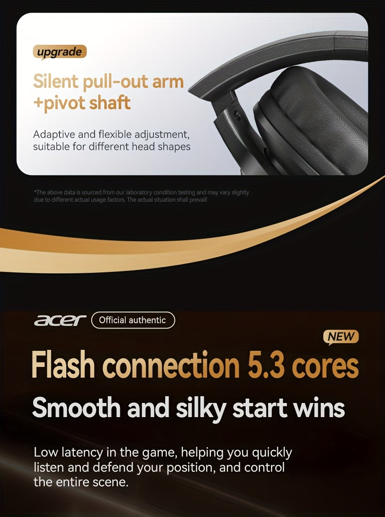 Upgraded Wireless Over-Ear Headphones with Bass-Enhanced Sound, Lightweight Foldable Design Featuring Built-In Microphone. Includes 3.5mm Audio Cable