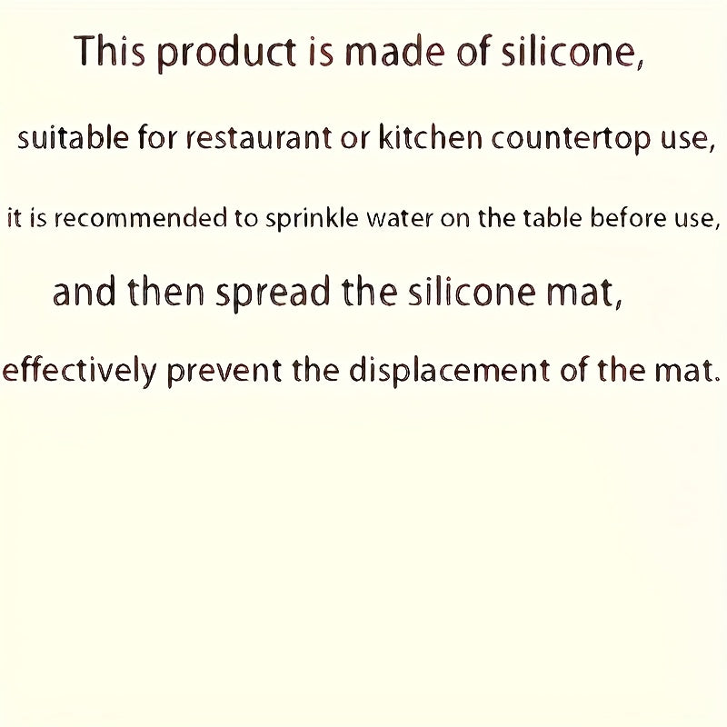 Extra-Thick Silicone Pastry Mat 50.04x39.88cm - BPA-Free, Non-Stick & Slip-Resistant for Baking, Pizza & Cake Dough - Ideal Kitchen Gadget