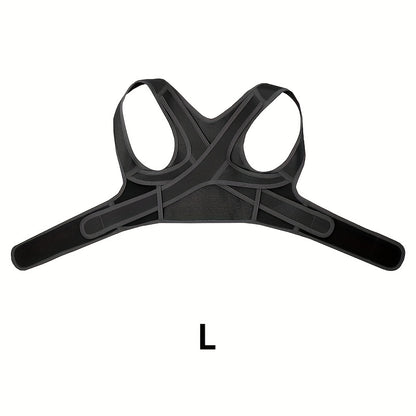 Adjustable Posture Brace with Thoracic Lumbar Support - Back, Hunchback & Round Shoulder, Comfortable Body Support Belt for &, Ideal for Scoliosis, Osteoporosis (Black)