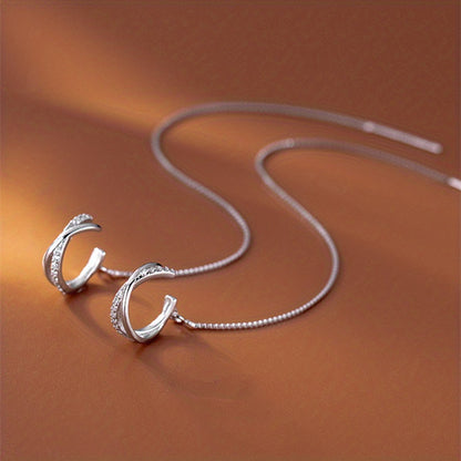 Brincos de pressão com zircónias brilhantes, estilo sexy, em cobre, joia requintada para presente feminino, perfeitos para uso diário e casual.