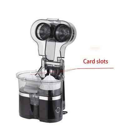 Juicer Portable Juice Cup, Household Double-head Juicer, Multifunctional Pulp Juicer, Large Capacity ABS Material, Silent Pulp Separator, Suitable for Travel Lightweight, Family Small Kitchen