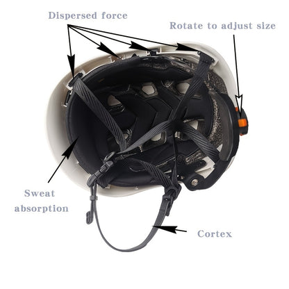 Industrial Safety Helmet Construction Site Safety Cap Flame Retardant Helmet with EPS Cushioning Pad Protective Headgear