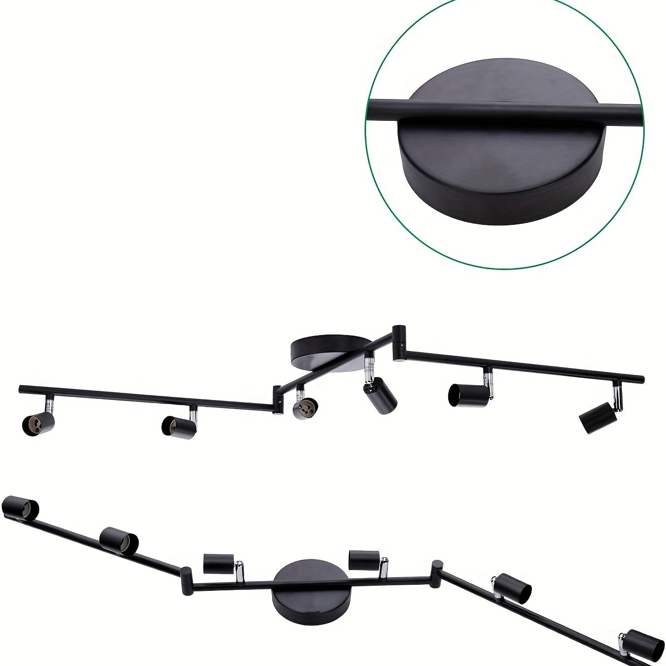 Kit de Iluminação LED 6 Luzes Preto