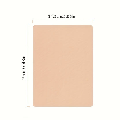 Kit com 5 peças de pele sintética para a prática de tatuagens, dupla face, ideal para microblading, tatuagem de sobrancelhas e lábios. Materiais de tatuagem para iniciantes e artistas experientes.